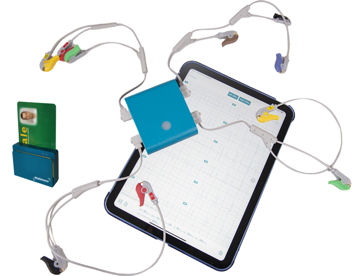 Nomix ECG sur iPad